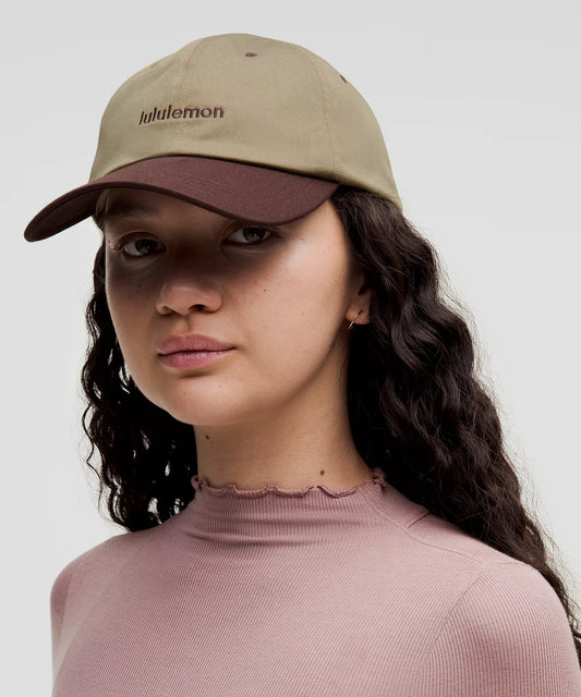 Lululemon Unisex Classic Ball Cap Wordmark in Color Fawn Brown/Espresso