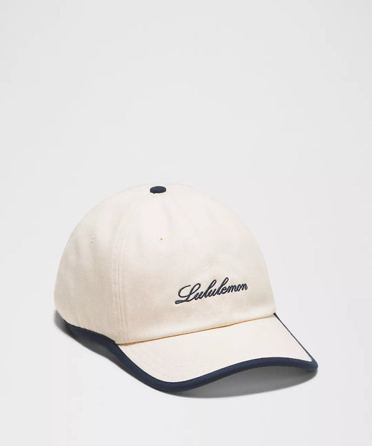 Lululemon Classic Ball Cap Cotton Canvas in the colorway Natural/True Navy