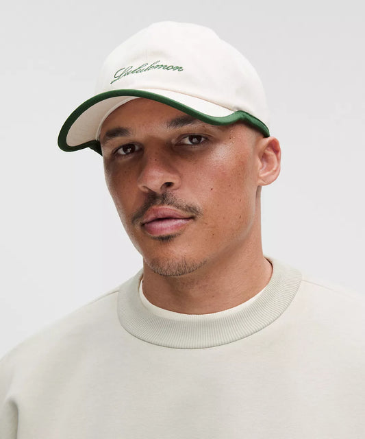 Lululemon Classic Ball Cap Cotton Canvas in the colorway Natural/Ivy Grove