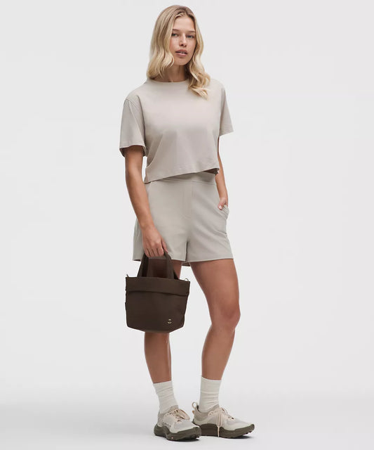 Lululemon On My Level Small Tote Bag 5L (Walnut Crunch/Gold)
