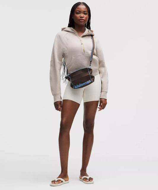 Lululemon Fold It Hold It Crossbody Bag 3L in Walnut Crunch/Ocean Wave