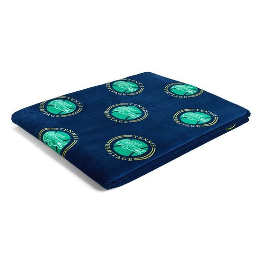 Lacoste Home Luxury Oversized 100% Cotton Beach Towel (36" x 72" - Allover Badges)