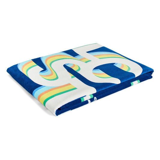 Lacoste Home Luxury Oversized 100% Cotton Beach Towel (36" x 72" - LCST Playful Letters)