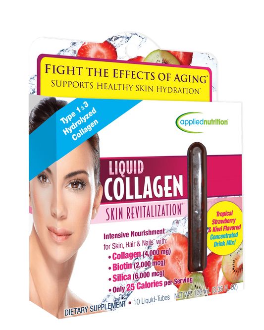 Applied Nutrition Liquid Collagen Tropical Strawberry & Kiwi 10mL each, 30 ct.