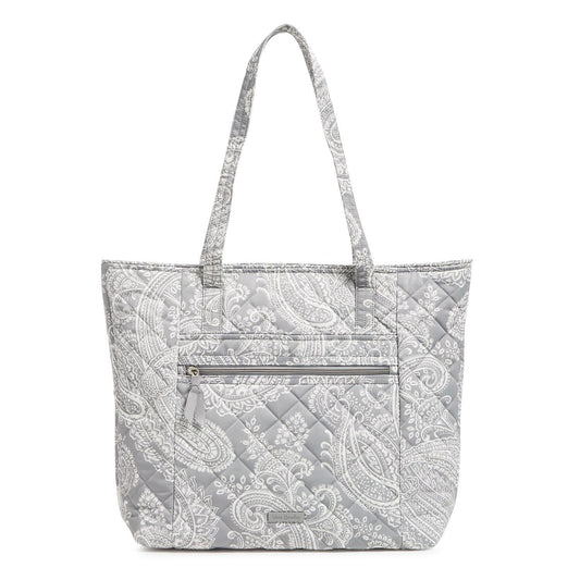 Vera Bradley Performance Twill Vera Tote Bag in Cloud Gray Paisley