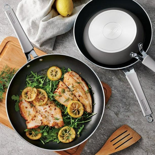 Tramontina 3-Pack Fry Pans with Nonstick Interior, Assorted Colors - Charcoal