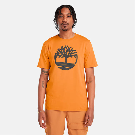 Timberland Men's Kennebec River Tree Logo T-Shirt - Wheat