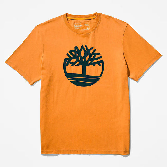 Timberland Men's Kennebec River Tree Logo T-Shirt - Wheat