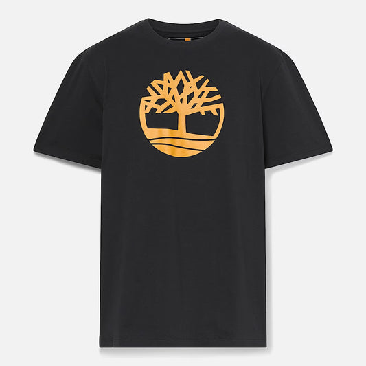 Timberland Men's Kennebec River Tree Logo T-Shirt - Black/Wheat