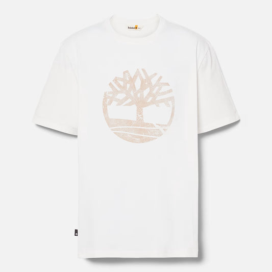 Timberland Men's Merrymack River Garment Dye Logo Graphic T-Shirt - Undyed