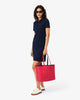 Lacoste Women's Anna Reversible Tote with Pouch (Abimes Petunia • Q19)