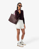 Lacoste Women's Anna Reversible Tote with Pouch (Oxalis Rubine • T85)