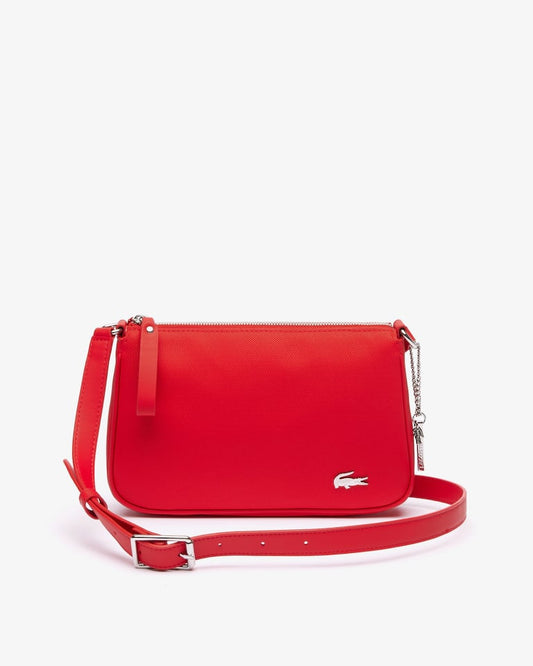 Lacoste Daily Lifestyle Shoulder Bag in High Risk Red