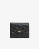 Lacoste Women's Crocodelle Leather Billfold in Black • 000