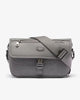 Lacoste Men's Small Monogram Leather Flap Satchel (Castlerock • R58)