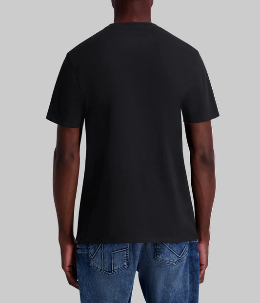 Karl Lagerfeld Paris Men's Tangled Rope Karl Logo Tee in Black