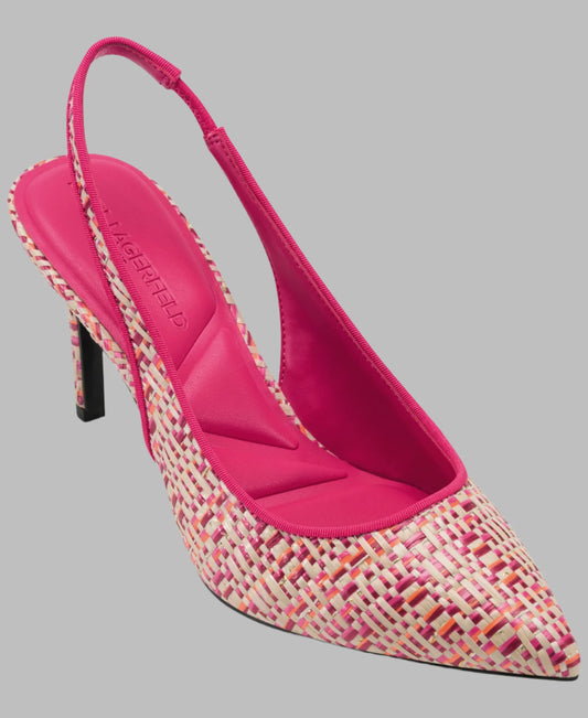 Karl Lagerfeld Paris Rosalyn Slingback Pump in Pink