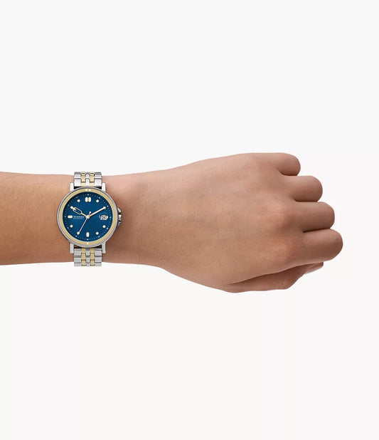 Skagen Signatur Lille Sport Three-Hand Date Two-Tone Stainless Steel Bracelet Watch