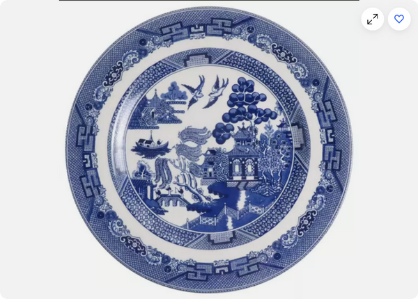 Large Dinner Plate Willow Blue (England 1883) Johnson Brothers