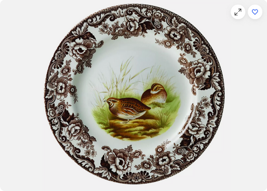 Spode Woodland Dinner Plate 10.5 Inch (Quail)