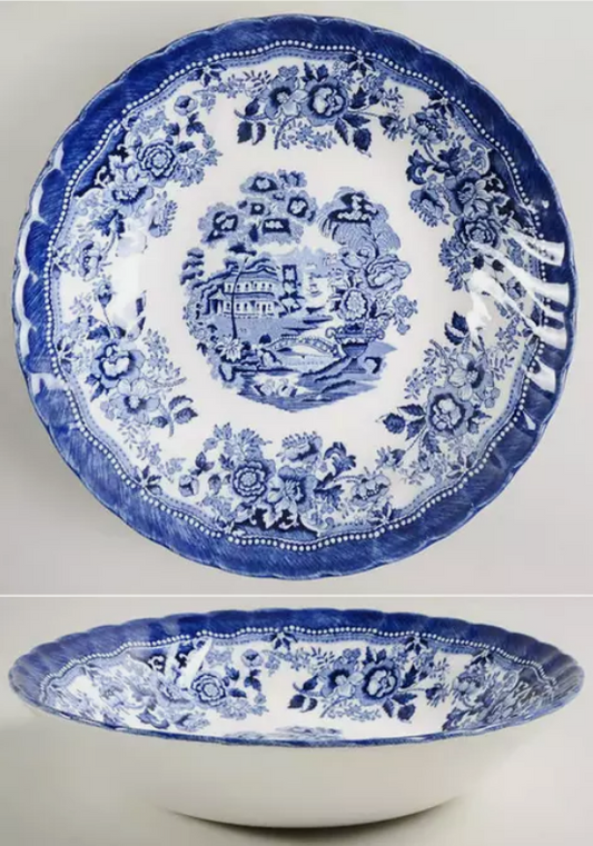 Royal Wessex Soup/Pasta Bowl Tonquin Blue by Churchill 8 inch