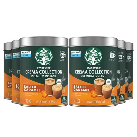 Starbucks Crema Collection Premium Instant Salted Caramel Flavored Coffee (6-Pack)