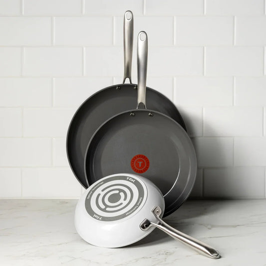 T-fal Ceramic Non-Stick 3-Piece Frypan Set