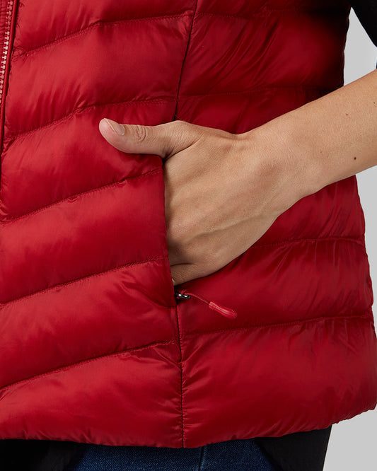 32 Degrees Women’s Lightweight Packable Vest in Chili Pepper