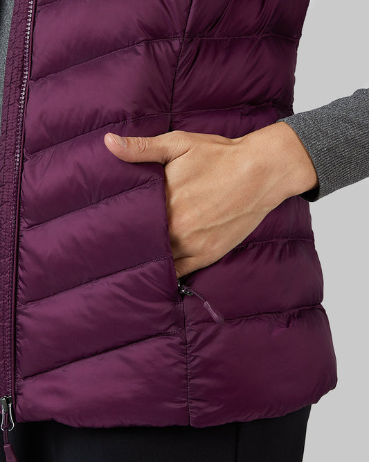 32 Degrees Women’s Lightweight Packable Vest in Dark Purple
