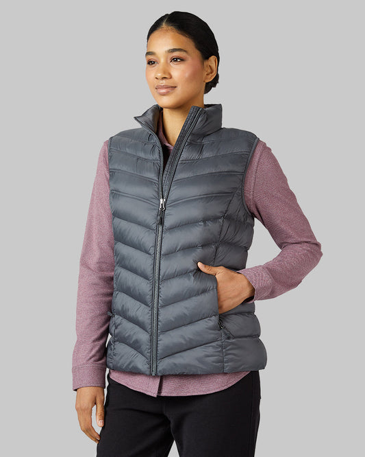 32 Degrees Women’s Lightweight Packable Vest in Dark Shadow