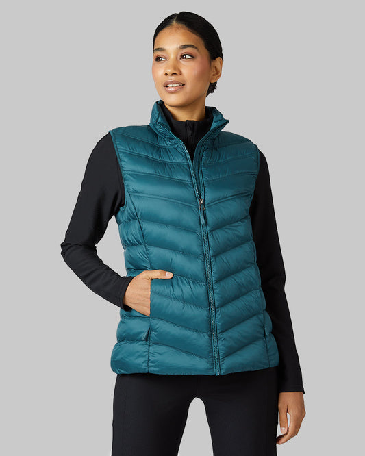 32 Degrees Women’s Lightweight Packable Vest in Dried Basil
