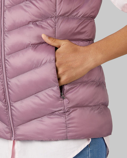 32 Degrees Women’s Lightweight Packable Vest in Dusky Orchid