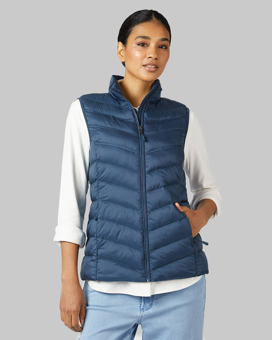 32 Degrees Women’s Lightweight Packable Vest in Moonlit Ocean