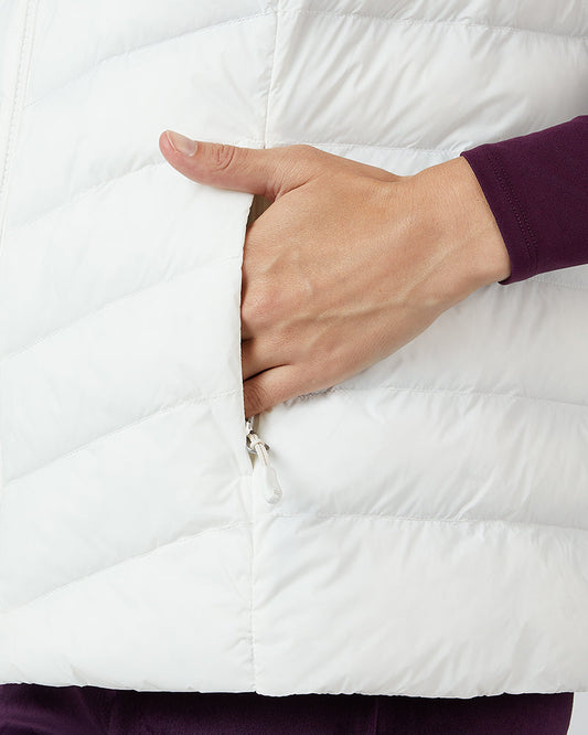 32 Degrees Women’s Lightweight Packable Vest in White