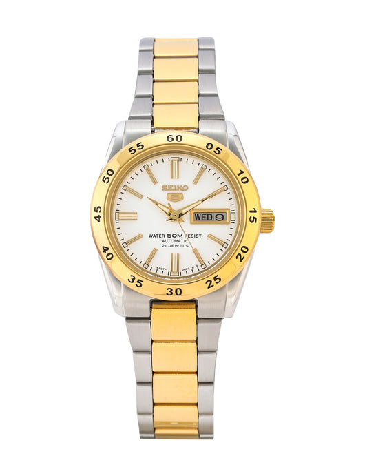 Seiko 5 Automatic White Dial Ladies Watch (SYMG42K1)