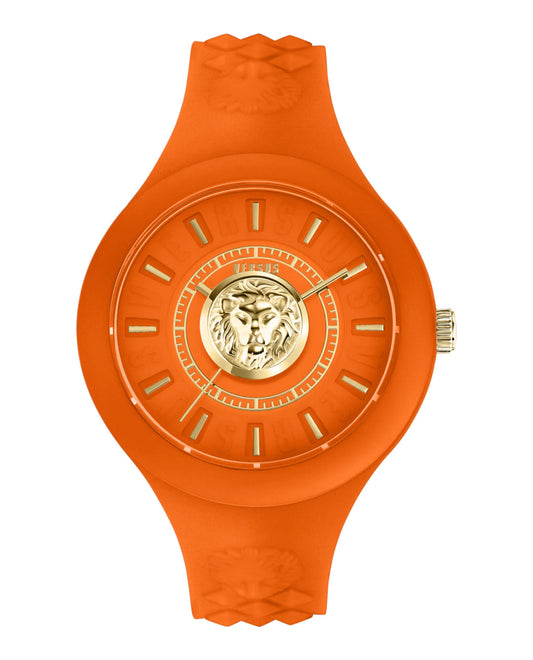 Versus Versace Fire Island Lion Silicone Watch, 39mm