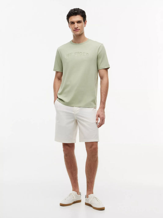Tommy Hilfiger Men's Embroidered Arch Logo T-Shirt in Earth Sage