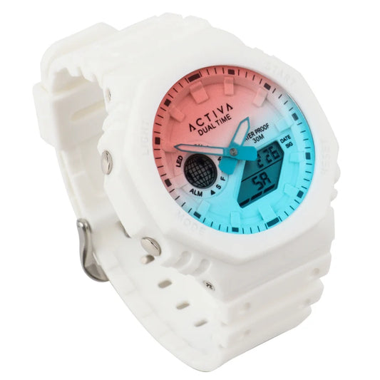 Activa Recon X Invicta Digital Unisex Watch (Model ACW423-012) in White