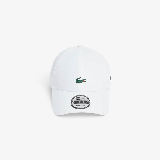 Lacoste x New Era Cap in White (Color Code 001, Ref. RK7305)