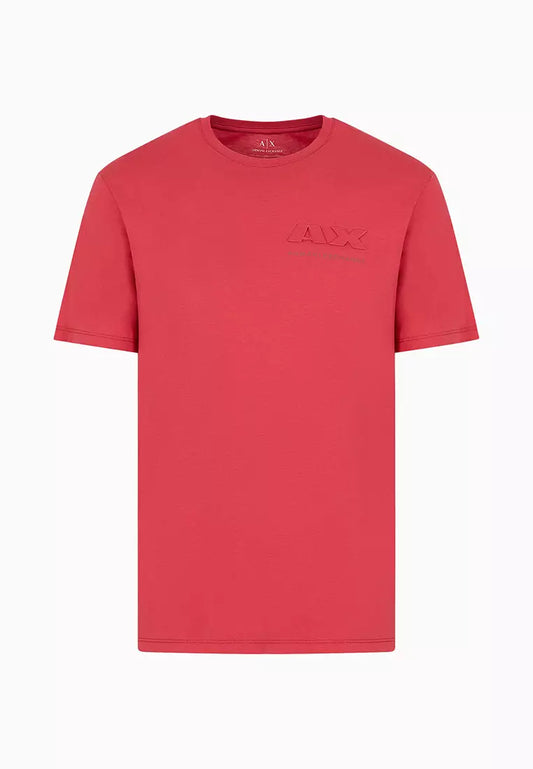 Armani Exchange Regular Fit T-Shirt With Logo - Red