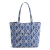 Vera Bradley North South Tote Bag in the Raindrop Medallion