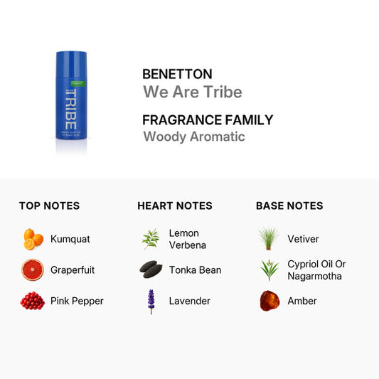 Benetton Unisex Tribe Deodorant Body Spray 5 oz