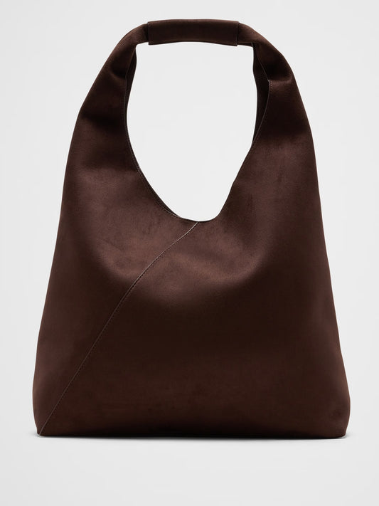 Banana Republic Vegan Leather Slouchy Tote - Chocolate Brown