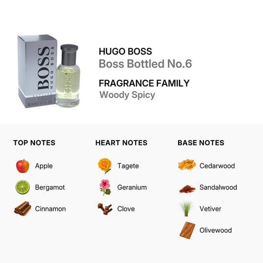 Hugo Boss Boss Bottled No.6 / EDT Spray 1.0 oz / 30 ml