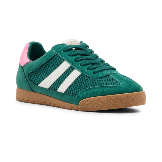 Steve Madden Women's Retro-Inspired Suede Sneaker - Green