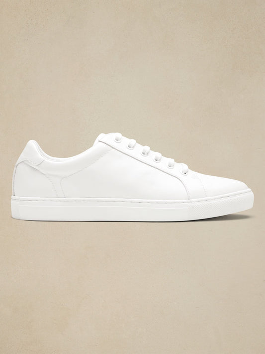 Banana Republic Vegan Leather Sneakers - White