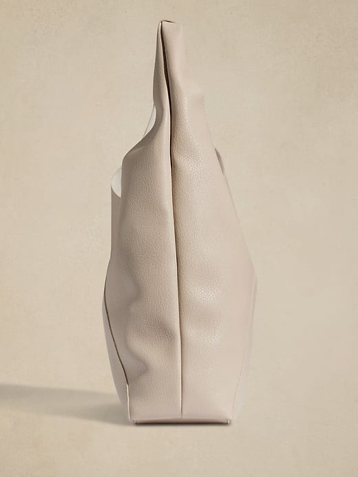 Banana Republic Vegan Leather Slouchy Tote - Tan
