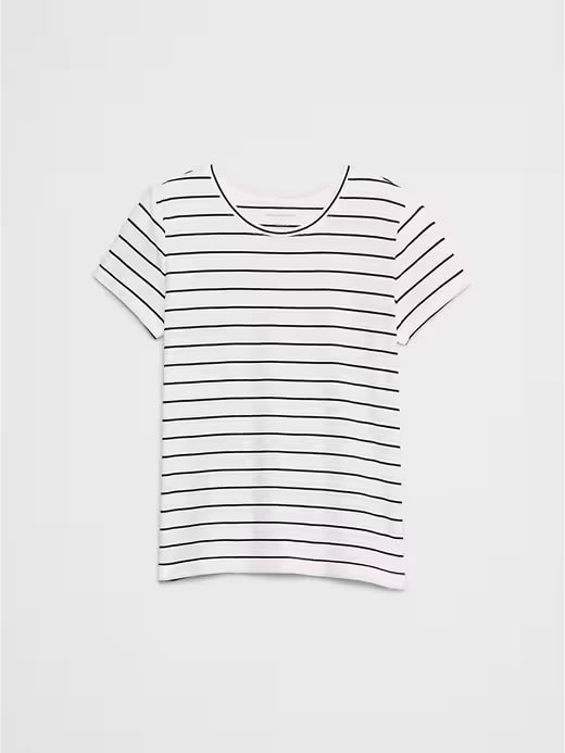 Banana Republic Timeless Crew-Neck T-Shirt - Blue Stripe