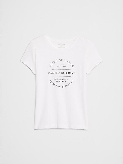 Banana Republic Timeless Crew-Neck T-Shirt - White
