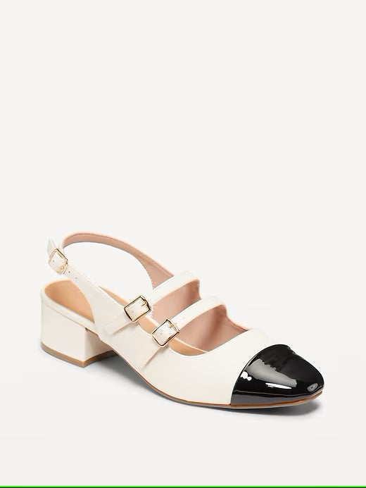 Old Navy Two-Tone Slingback Heels
